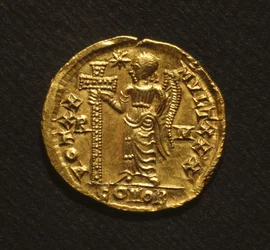 Solidus de Galla Placidia, 425-50 (oro)